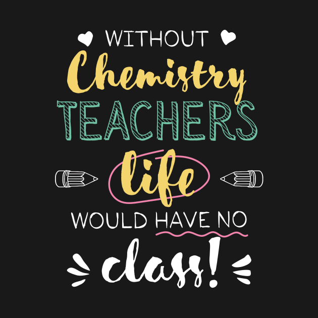 Without Chemistry Teachers Gift Idea - Funny Quote - No Class by BetterManufaktur