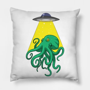 Octopus Spaceship Space Pillow