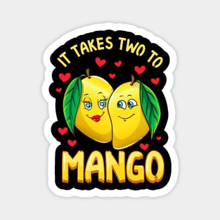 It Takes Two To Mango Funny Fruit Tango Food Pun Magnet