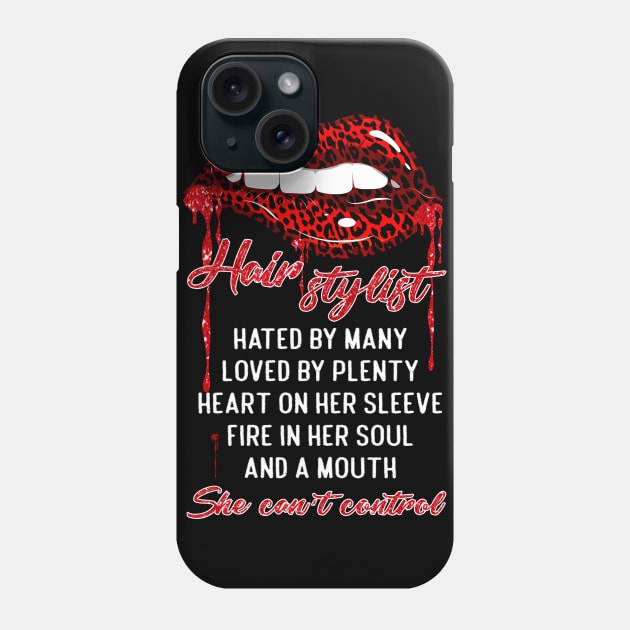 Hair Stylists Leopard Mouth Funny Hairdresser Barber Proud Phone Case by paynegabriel