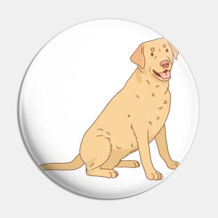 Yellow Labrador Retriever Pin