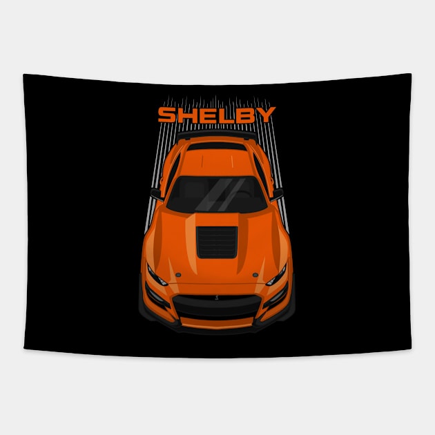 Ford Mustang Shelby GT500 2020-2021 - Twister Orange Tapestry by V8social