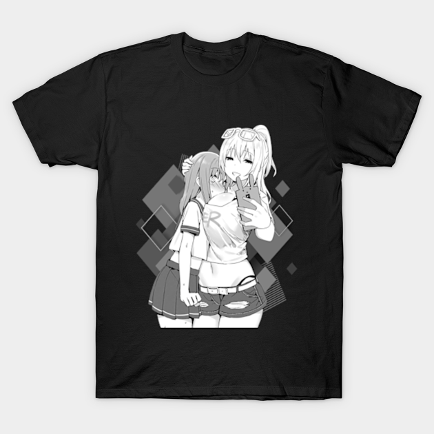 Manga Ahegao Anime Retro Otaku Hentai Waifu Cosplay Camiseta