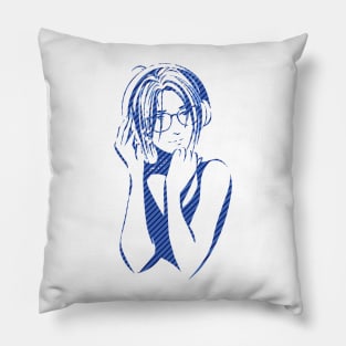 Girl portrait design Pillow