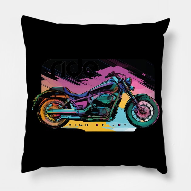 Ride shadow phantom cyber Pillow by NighOnJoy