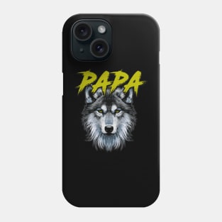 Papa Wolf Hunting Dad Phone Case
