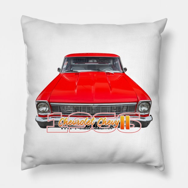 1966 Chevrolet Chevy II Nova 2 Door Hardtop Pillow by Gestalt Imagery