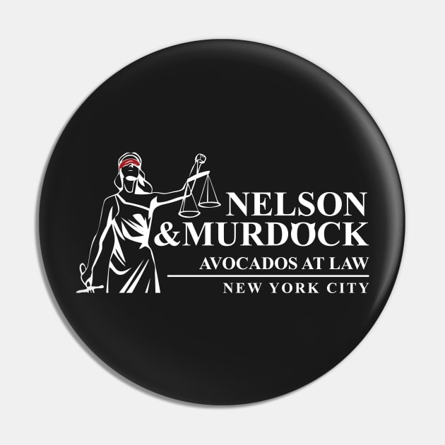 Nelson & Murdock - Avocados at Law Pin by finalarbiter9