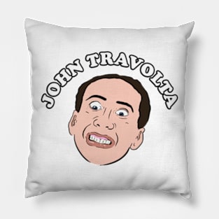 John Travolta Nicolas Cage Face Off Pillow