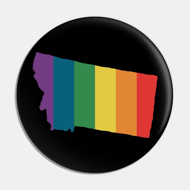 Montana State Rainbow Pin by n23tees
