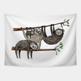 Faultiere - Sloth Tapestry