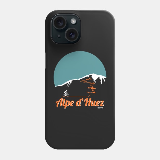 Alpe d'Huez Circular Artwork Phone Case by anothercyclist