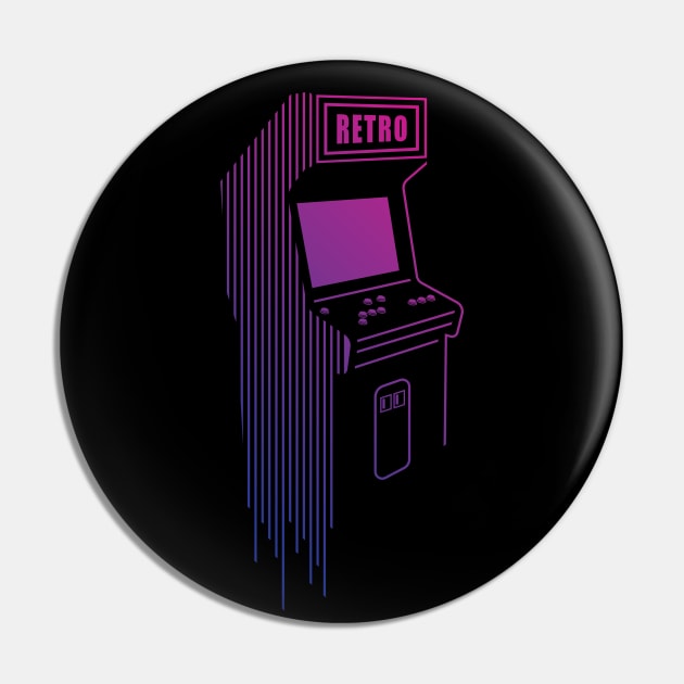 Retro Arcade Machine Pin by NeonSunset