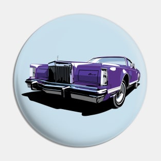 1970s Lincoln Continental in purple Pin