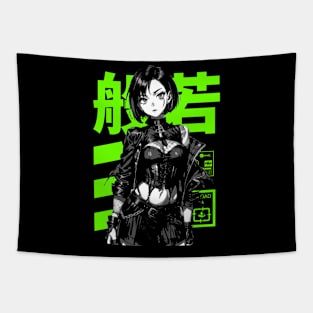 Goth Grunge Anime Manga Girl Cyberpunk Dark Techno Style Goth Japanese Fashion #6 Tapestry