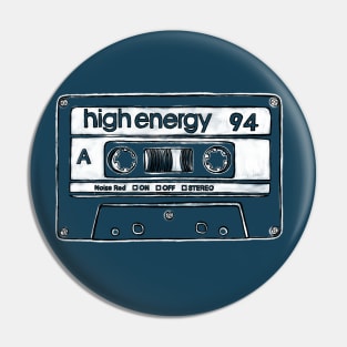 94 Retro Birthday Mix Tape 1994 Pin