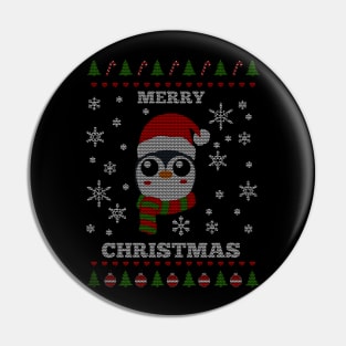 Penguin Ugly Christmas Sweater Pin