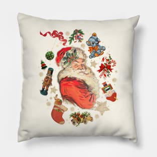 Santa Claus with Gifts Pillow