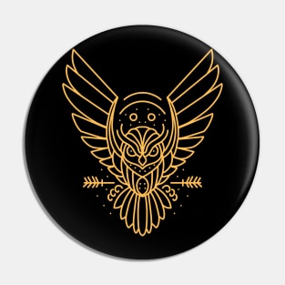 golden owl Pin