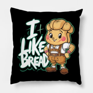 Funny Sourdough Bread Baking Minimalist Bakery Pillow