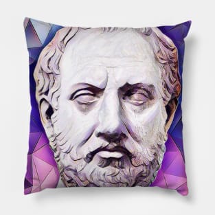 Thucydides Pink Portrait | Thucydides Artwork 8 Pillow