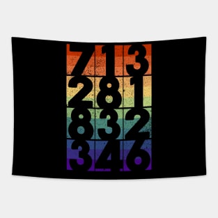 Houston Area Codes Gay Pride Flag Tapestry