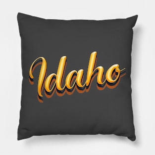 Idaho City Retro Pillow