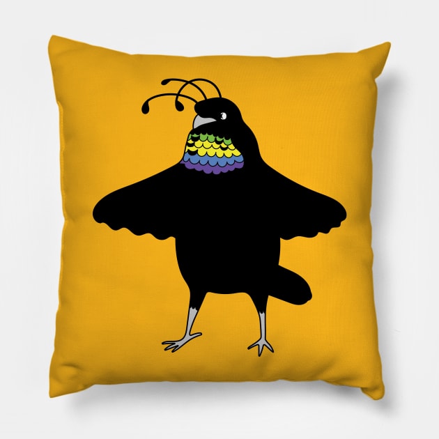 Bird of Paradise Pillow by natelledrawsstuff