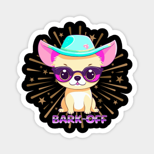 Cute Chihuahua Bark-Off Attitude Magnet