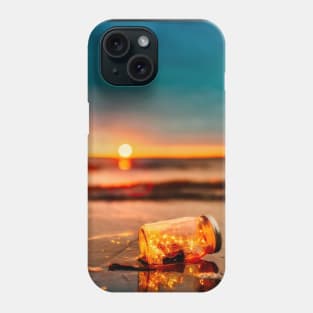 calm beautiful summer beach sunset Phone Case