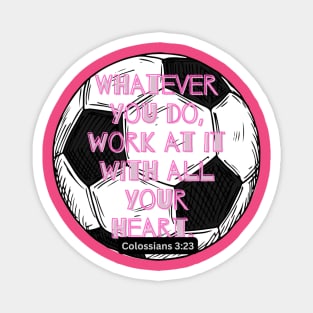 Colossians 3 soccer Magnet