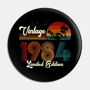 Vintage 1984 Shirt Limited Edition 36th Birthday Gift Pin