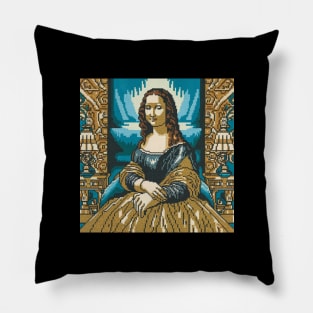 mona lisa Pillow