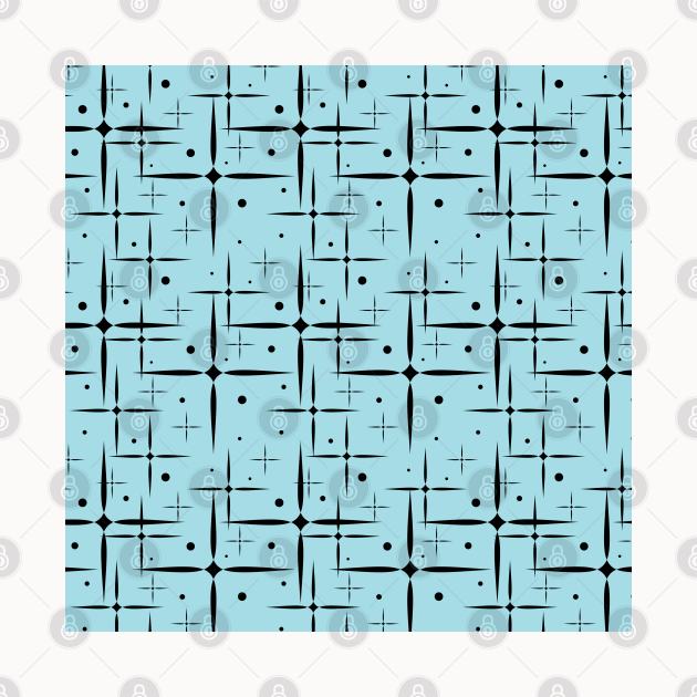 Blue northern star design pattern by ArtMorfic