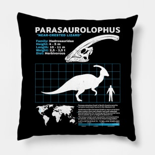 Parasaurolophus fact sheet Pillow