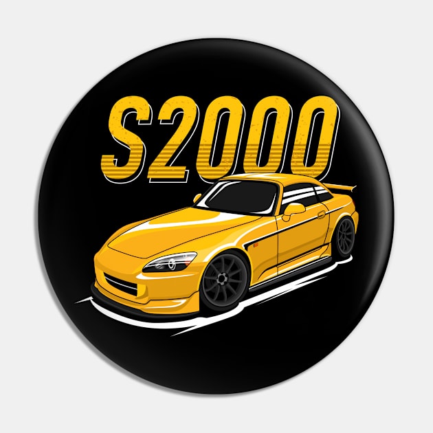 s2000 jdm shine Yellow Pin by masjestudio