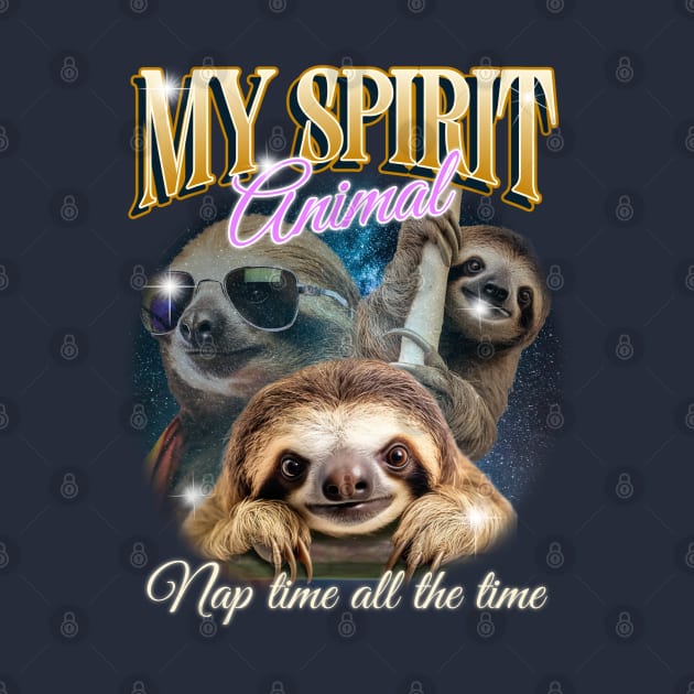 Spirit animal - sloth by BentoPrint