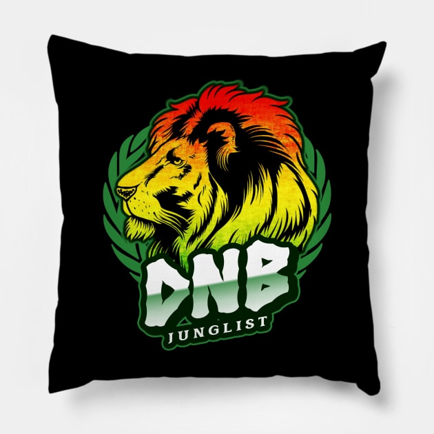 DNB - Junglist Pillow by DISCOTHREADZ 