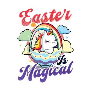 Christian Easter Shirt | Easter Is Magical Unicorn T-Shirt