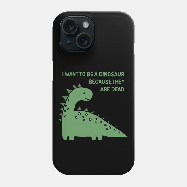 Dinosaur drawing Phone Case by valentinahramov