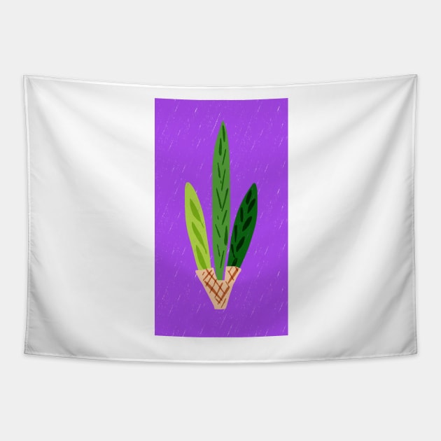 Lulav Violet Print Tapestry by TillaCrowne