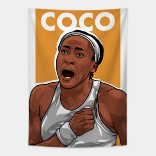 Coco Gauff Tapestry