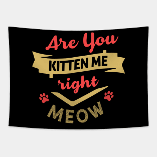 Are You Kitten Me Right Meow Tapestry