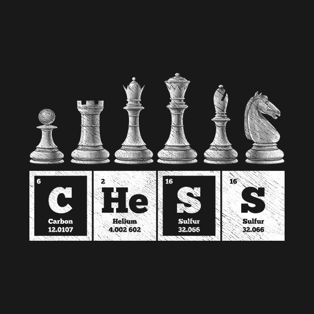 Discover Funny Chess Player Game Board Periodic Table of Elements - Chess - T-Shirt