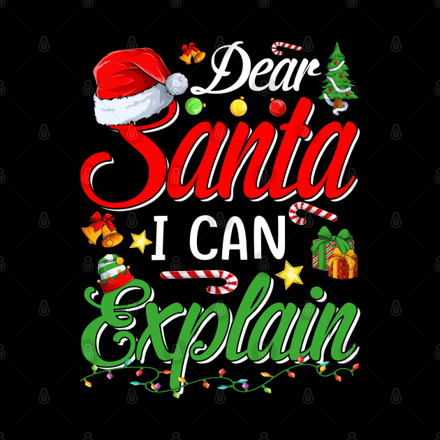 Christmas Dear Santa I Can Explain Funny Santa Claus by intelus