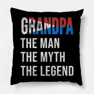 Grand Father St Sint Maartener Grandpa The Man The Myth The Legend - Gift for St Sint Maartener Dad With Roots From  Sint Maarten Pillow