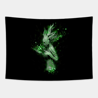 Spirit of the dead tree (green) Tapestry