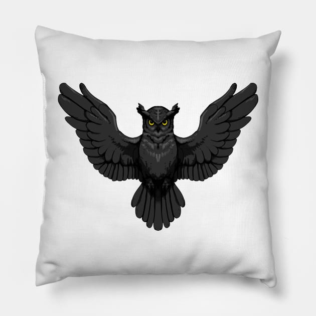 Owl Flight Pillow by joetachi