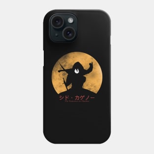 The Eminence in Shadow Cid Kagenou in Distressed Minimalist Anime Characters Design with Japanese Name Phone Case