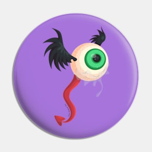 Crying Flying Eyeball Pin